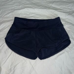 Lululemon Athletica Speed Up Shorts with cute trim.
